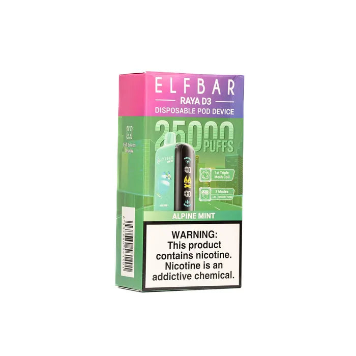 Elf Bar Raya D3 – Alpine Mint – 25000 - Vape Shop Faridabad