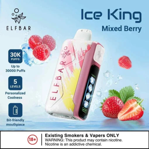 Elf Bar Ice King – Mixed Berries – 30K - Vape Shop Faridabad