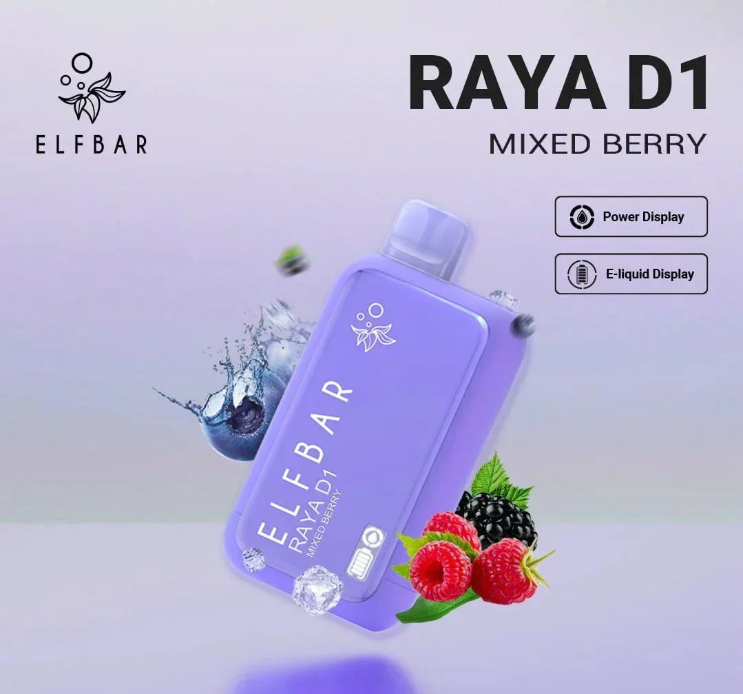 ELF BAR RAYA D1 – Mixed Berry - Vape Shop Faridabad