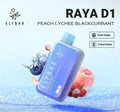 ELF BAR RAYA D1 – Peach Lychee Blackcurrant - Vape Shop Faridabad