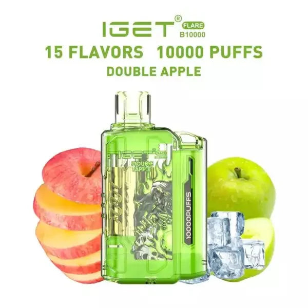 IGET FLARE B10000 – Double Apple - Vape Shop Faridabad